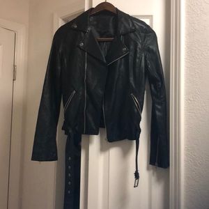 Faux leather jacket